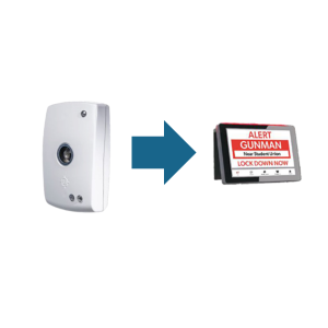 Gun shot detection sensor giving alert to SiSA software both integrated by HQE Systems.