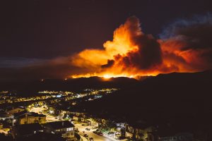 Texas Panhandle Wildfires spreading across acres of land.