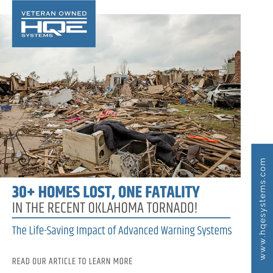 Tornado in Oklahoma destroys over 30 houses and leave one person dead.