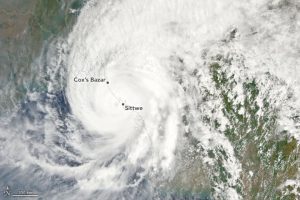 Nasa view of Cyclone Mocha in Myanmar – May 2023