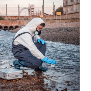 Contaminated water from flood that got into the water plant and sewer system