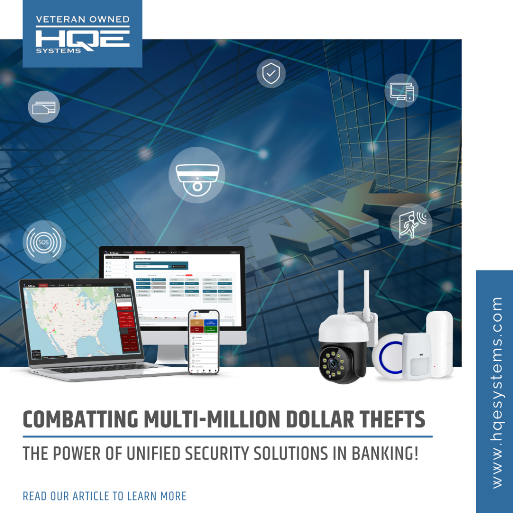 Multi-million dollar thefts, in the banking industry that could be prevented using HQE Systems electronic security technology.