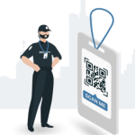 Interactive Guard badges for event security management to protect against compliance laws.