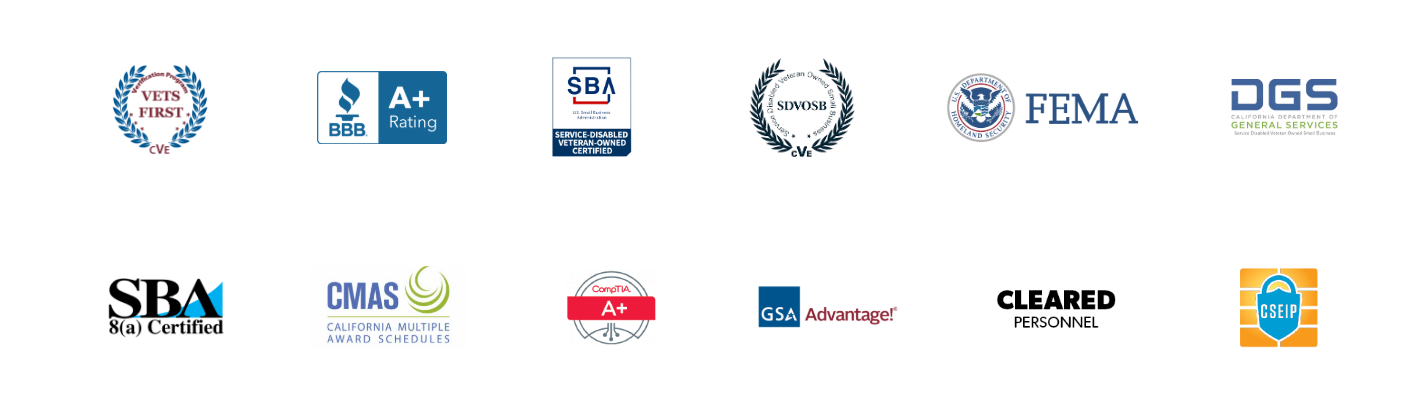 HQE Systems certifications and accreditation badges